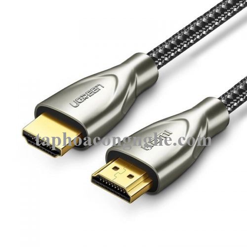 Ugreen 50112 10M màu Đen Cáp tín hiệu HDMI chuẩn 2.0 dây bọc lưới đầu hợp kim cao cấp HD131 30050112